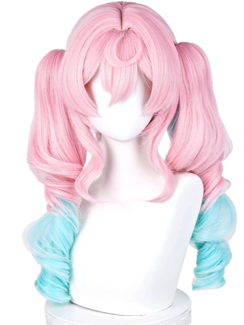 Women's Pink Hyacinthia 39 Inch Cosplay Platinum Blonde Wigs With Side Part Bang
